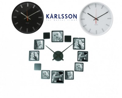 iChica - Altijd op tijd met deze prachtige grote Karlsson Design klokken!