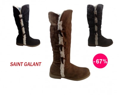 iChica - Bontlaarzen van Saint Galant - Heerlijk warm en trendy