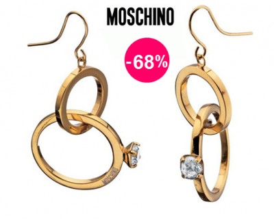 iChica - Chique Moschino "Marry Me" oorbellen in goud of zilver (68% korting)