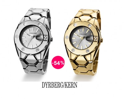 iChica - Exclusief DYRBERG/KERN Millenia horloge in zilver of goud (54% korting)