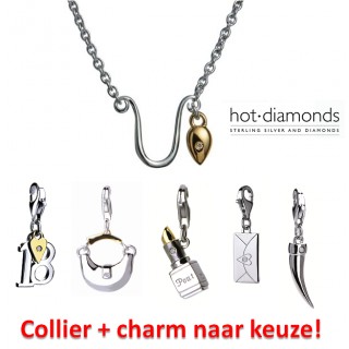 iChica - Hot Diamonds Collier plus Charm