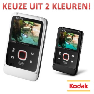 iChica - Kodak ZE2 Play Waterproof HD Pocket Cam Silvefull
