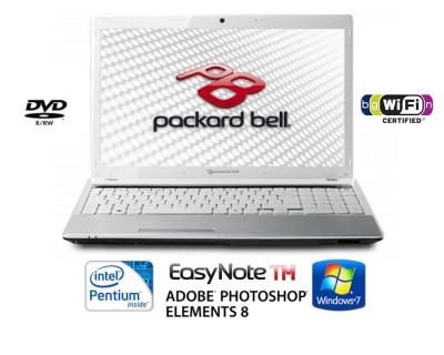 iChica - Packard Bell Easynote 15.6" laptop met Windows 7 en Adobe Photoshop