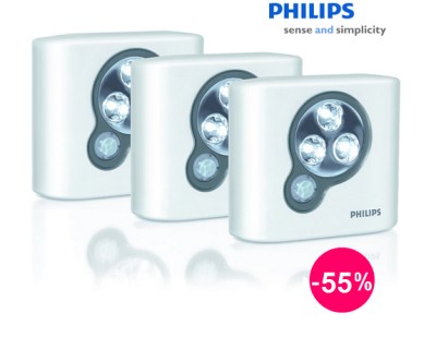 iChica - Philips SpotOn LED lampjes (3 stuks) - Stoot nooit meer je grote teen!