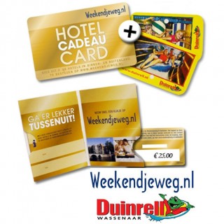 iChica - Weekendjeweg.nl Hotel Cadeau Card en 2 Duinrellkaarten