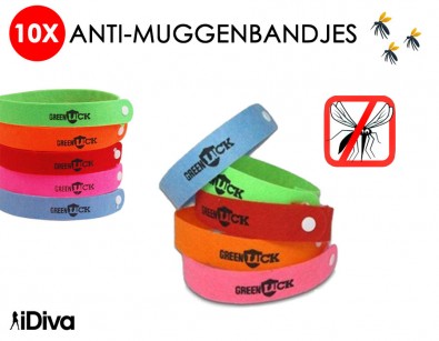 IDiva - 10x Anti-muggenbandjes