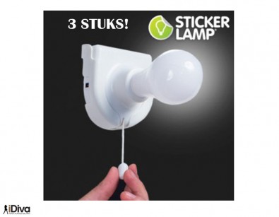 IDiva - 3 X Handige Sticker Lamp