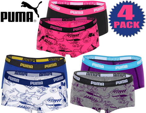 IDiva - Puma 4-Pack Mini Boxershorts