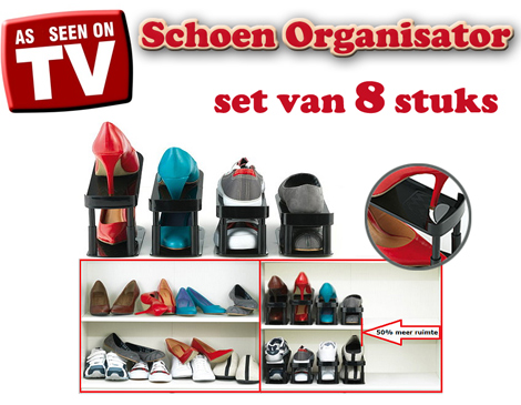 IDiva - Set Van 8 Schoenen Organizers