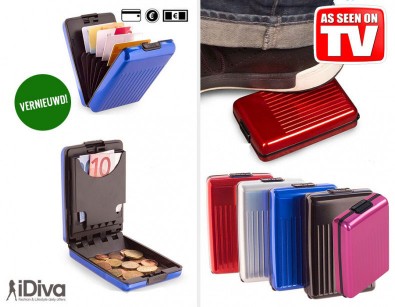 IDiva - Vernieuwde All In 1 Aluminium Wallet