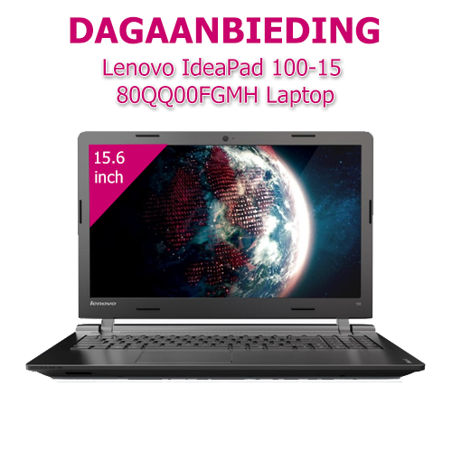 Internetshop.nl - Lenovo IdeaPad 100-15 80QQ00FGMH Laptop