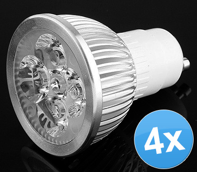Koopjessite - 4x LED Spots (Warm wit)