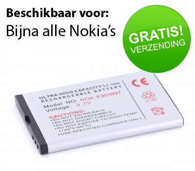 Koopjessite - Accu's voor alle Nokia's - Kies jouw accu en bestel!