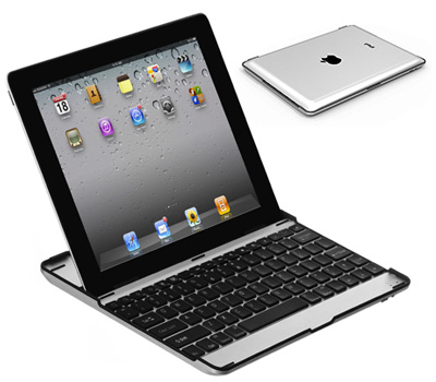 Koopjessite - Bluetooth keyboard en Aluminium case voor iPad 2, 3 en 4 (Zwart of wit)