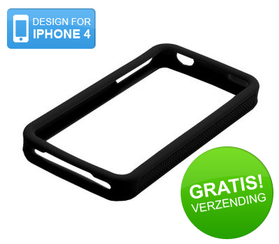 Koopjessite - Bumper Case voor Apple iPhone 4 (zwart)