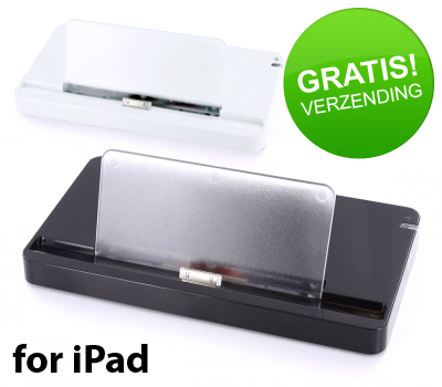 Koopjessite - Cradle voor Apple iPad (zwart en wit beschikbaar)