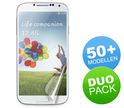 Koopjessite - Duo pack: Screen protectors voor diverse smartphones (Galaxy S4, HTC One en meer)