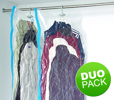 Koopjessite - Duo pack: Vacuümzak voor in de kledingkast