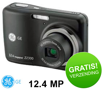 Koopjessite - GE Z2300 Digital Camera + 8 GB SDHC geheugenkaart