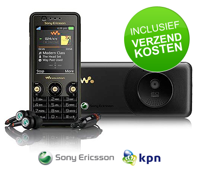 Koopjessite - KPN Prepaid Pakket met Sony Ericsson W660i