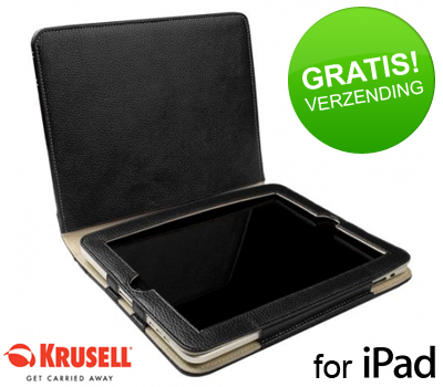 Koopjessite - Krusell Gaia Case voor Apple iPad (Zwart)