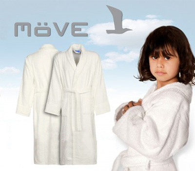 Koopjessite - Move Badjas voor the kids! (Wit)