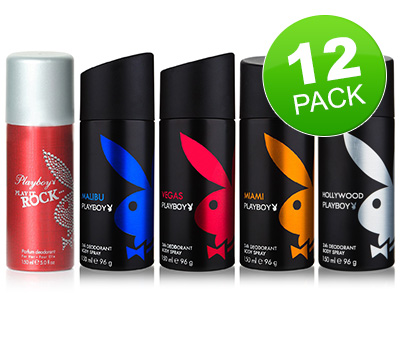 Koopjessite - Playboy Deodorant (12-pack) - Keuze uit 5 geuren!