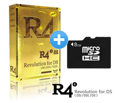 Koopjessite - R4i Gold Deluxe SDHC Kaart + microSD 8GB