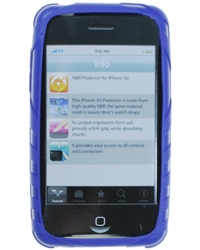 Koopjessite - Turtle Brand NBR Protector iPhone 3G/3Gs Blue
