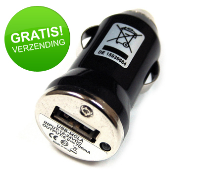 Koopjessite - USB Autolader (Zwart)