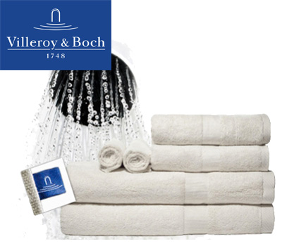 Koopjessite - Villeroy & Boch: set van 4 handdoeken