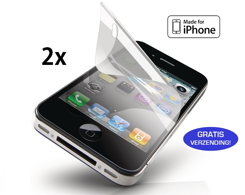 Lifestyle Deal - 2 Screenprotectors Voor De Iphone 4/4S Of 5