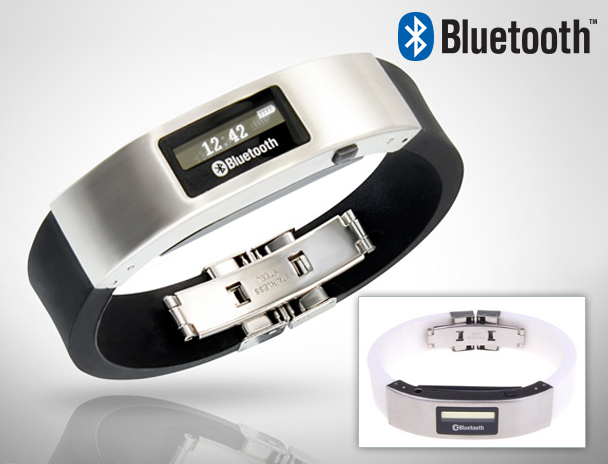 Lifestyle Deal - Bluetooth Horloge-armband Met Trilfunctie En Caller Id In Zwart Of Wit