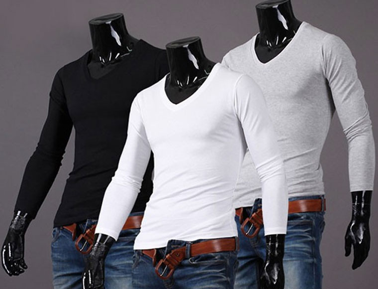 Lifestyle Deal - Comfortabel Heren T-shirt Met Lange Mouwen Verkrijgbaar In 3 Kleuren