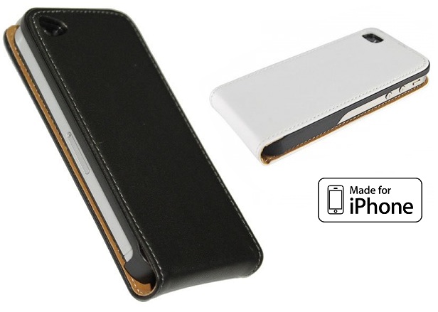 Lifestyle Deal - Lederen Flip Case Voor Iphone 4/4S