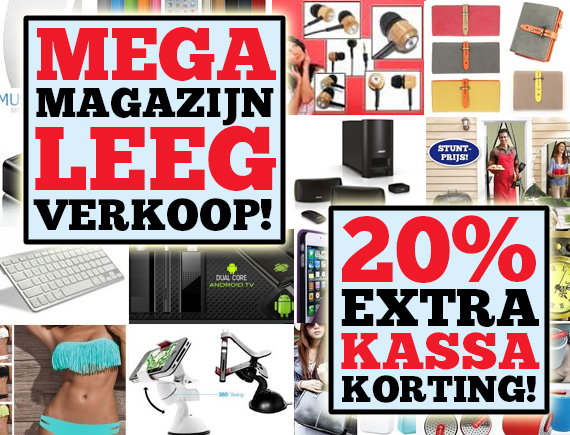 Lifestyle Deal - Mega Magazijn Leegverkoop: 20% Extra Kassakorting!
