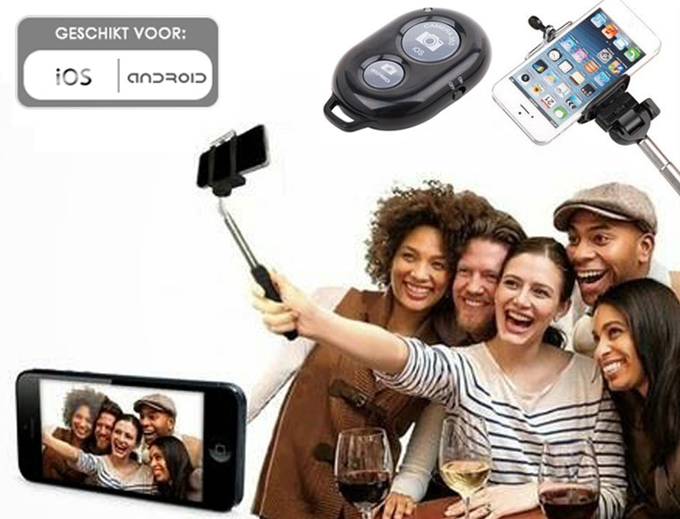 Lifestyle Deal - Selfie Stick Met Bluetooth Afstandsbediening