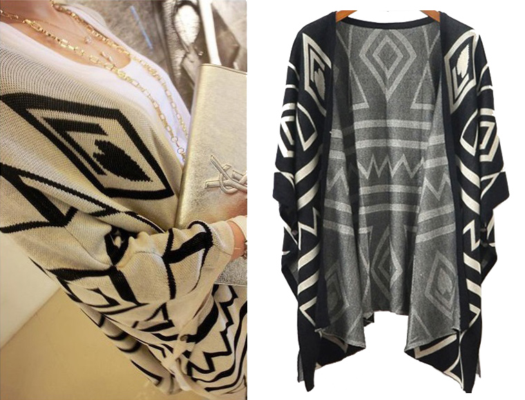 Lifestyle Deal - Trendy Cardigan Met Aztec Design In 2 Kleuren