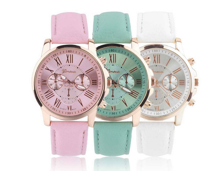 Lifestyle Deal - Trendy Pastelkleurig Horloge In Roze, Mint-groen Of Wit