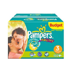 Wehkamp Daybreaker - Pampers Baby Dry Budgetbox Maat 3 (150 Stuks) Luiers