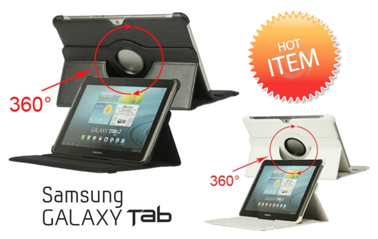Marge Deals - 360 Rotatie Case Voor Samsung Galaxy Tab 1,2,3