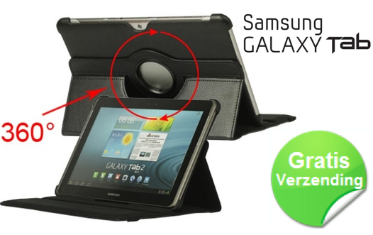 Marge Deals - Samsung Galaxy Tab 360 Rotatie Case Black