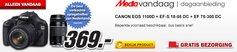 Media Markt - CANON EOS 1100D + EF-S 18-55 DC + EF 75-300 DC
