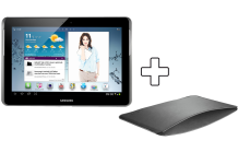 Media Markt - SAMSUNG Bundel Galaxy Tab2 10.1 3G 16GB Titanium Zilver + Pouch