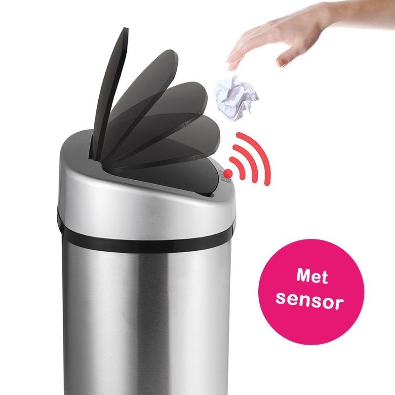One Day For Ladies - RVS Prullenbakken met sensor