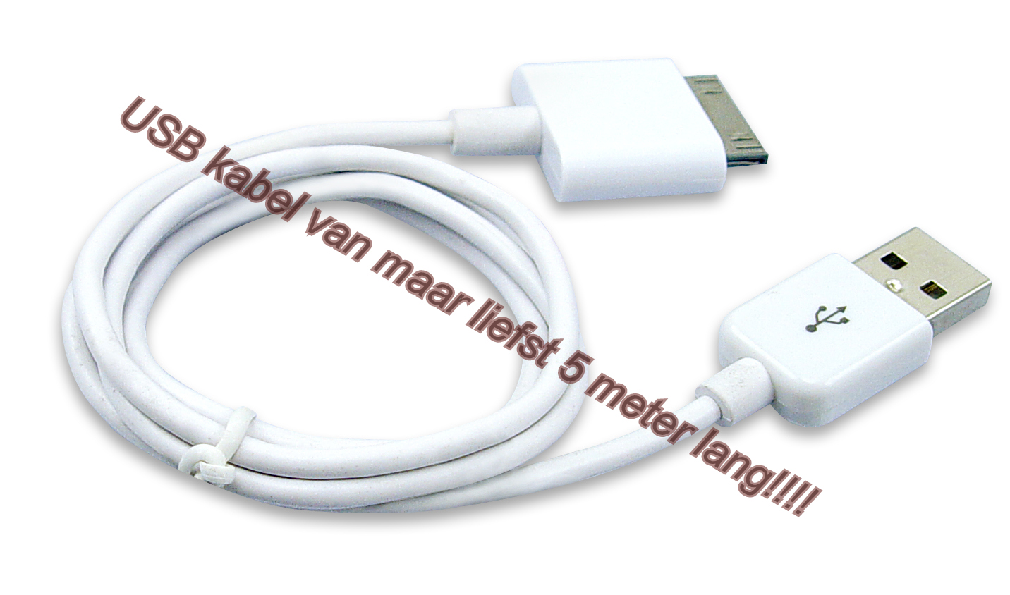 One Day Price - 5 meter USB kabel geschikt voor Apple