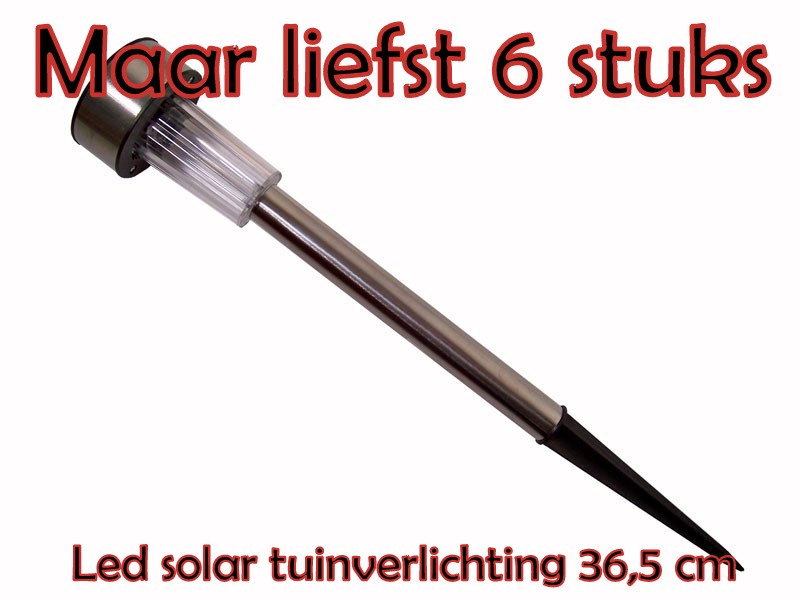 One Day Price - 6 x Solar Led tuinlampen