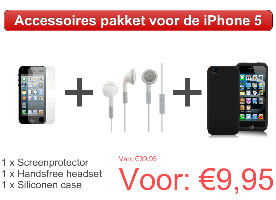 One Day Price - Accessoires pakket voor de iPhone 5