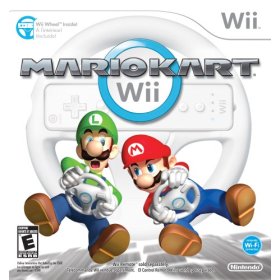 PriceX - Nintendo Wii Mario Kart  game + Wheel