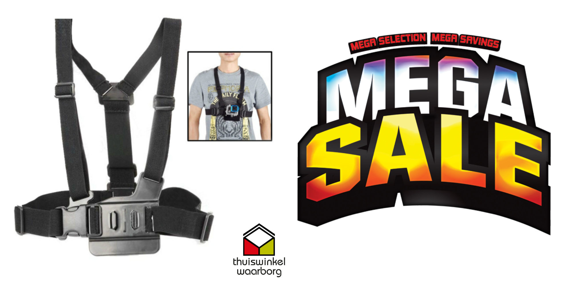 Seal de Deal - Body belt voor GoPro Hero 4 / 3 / 2(Black)